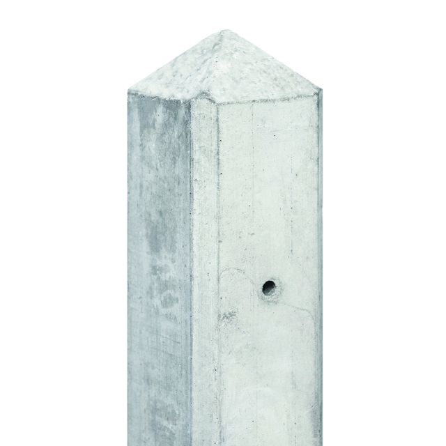 Betonpaal GEUL wit/grijs diamantkop 10x10x280cm tbv ...